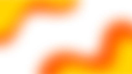 Orange and yellow gradient abstract shape element with transparent background	