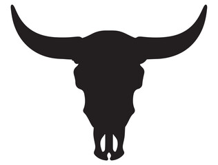 BULL SKULL SILHOUETTE 