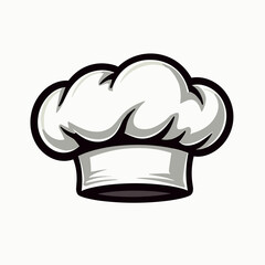 Chef's Hat Cartoon Illustration, Culinary Symbol for Cooking and Restaurant Industry, Vector Graphic Design