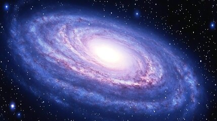A captivating spiral galaxy displaying its radiant colors and vastness in the universe