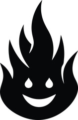 exciting fire emoji illustration