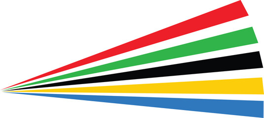 Abstract Olympic colourful line background vector with some copy space area
