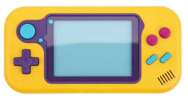 Isolated Retro Handheld Game