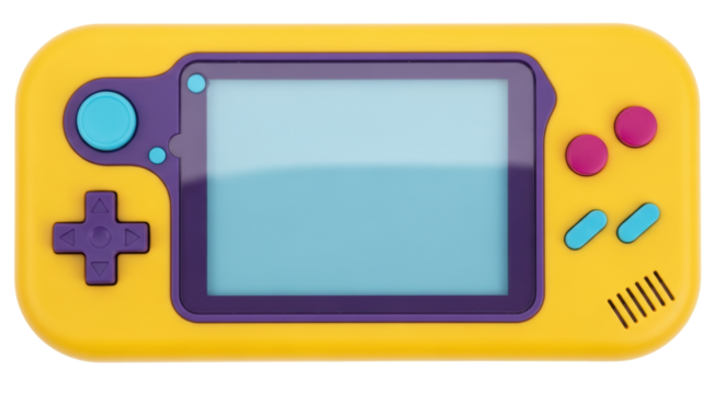 Isolated Retro Handheld Game