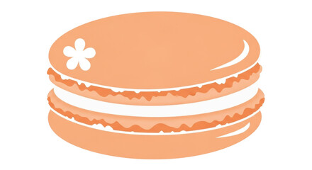 Isolated Pink Macaron