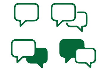 comment icon speech bubble symbol Chat message icons - talk message 