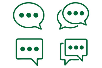comment icon speech bubble symbol Chat message icons - talk message 