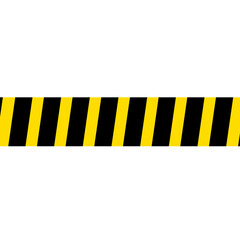 Yellow caution tape black stripe vector illustration