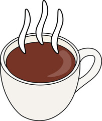 A cup of hot chocolate