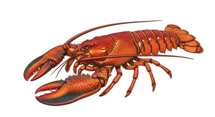 Isolated Lobster