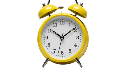 Isolated Yellow Alarm Clock