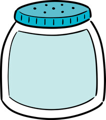 Illustration of body powder bottle
