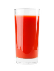 Tomato juice isolated on transparent background. PNG format