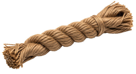 Isolated Coil of Hemp Rope