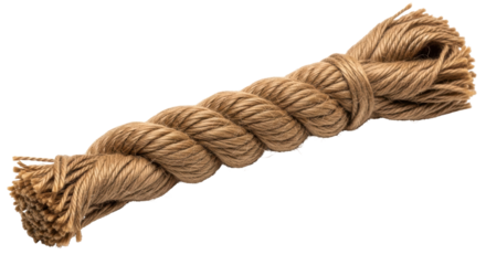 Isolated Coil of Hemp Rope