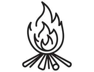 CAMPFIRE SILHOUETTE