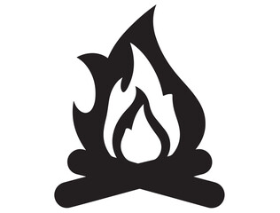 CAMPFIRE SILHOUETTE