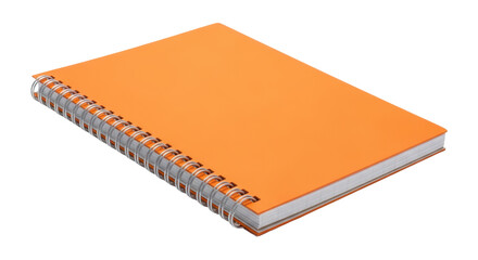 Isolated Orange Notebook