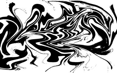 Liquid marble texture design, colorful marbling surface, black and white, vibrant abstract paint design, vector illustration