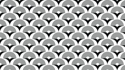 Seamless Minimal Japanese Wave Pattern &ndash; Vector EPS