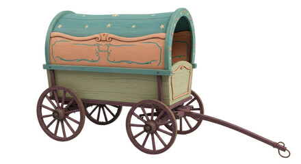 Isolated Gypsy Wagon