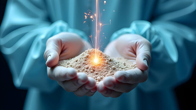 Handling a Reactive Nanomaterial Powder in a Glovebox