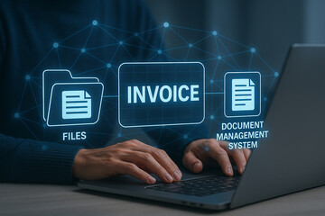 Obraz premium Electronic Invoice Management and Digital Payment Statement Platform