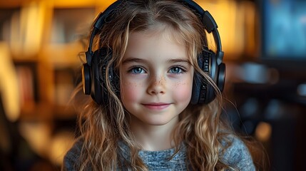 Smiling student using voice recognition software for hands free learning