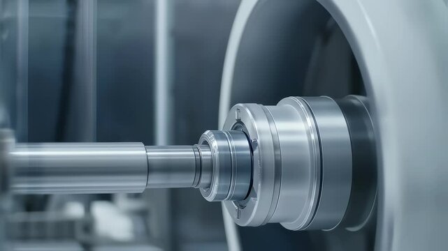 Turning Cog Reveals Industrial Intricacy