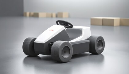 Modern Toy Car Design for Kids in Minimalist Indoor Setting
