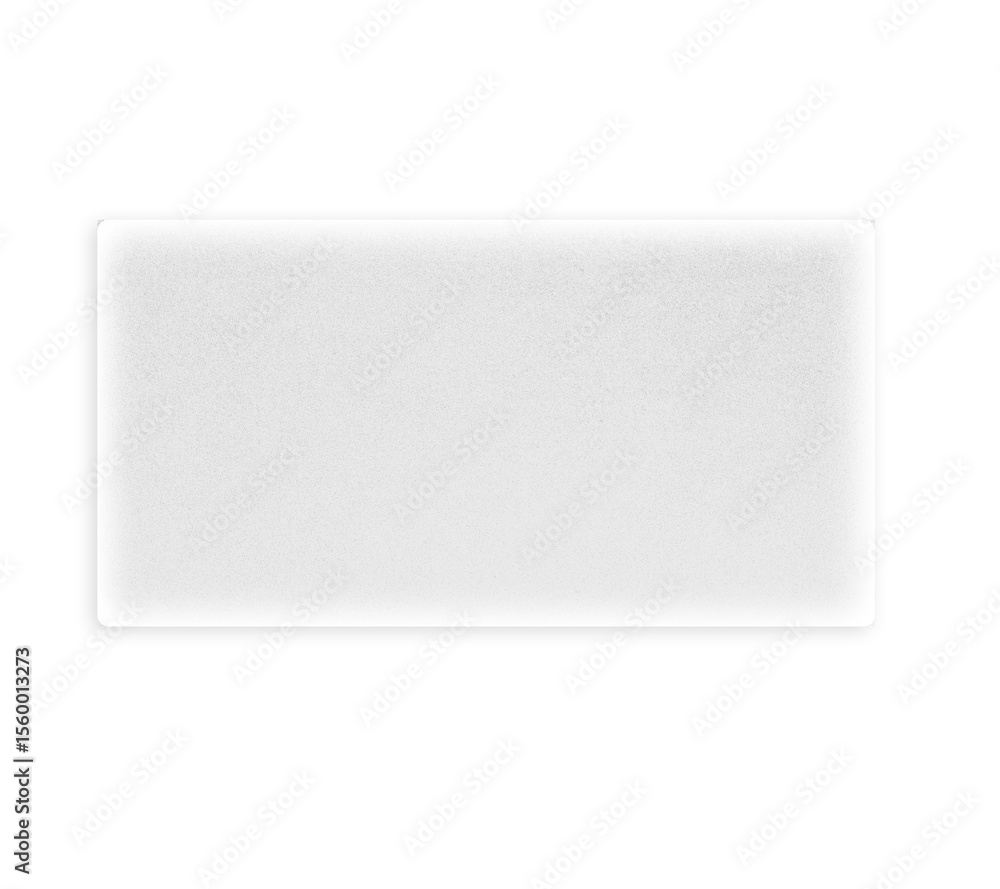 Poster abstract geometric shape square frosted glass on white gradient rectangle isolated on transparent ba