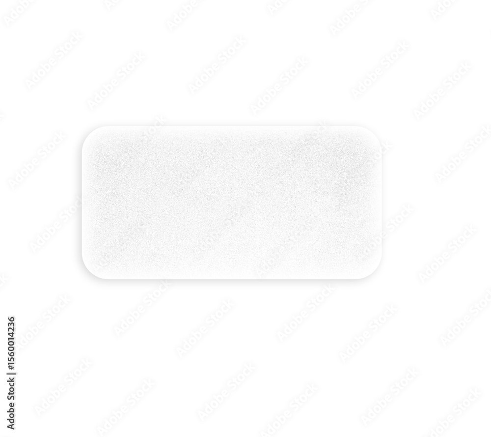 Poster abstract geometric shape square frosted glass on white gradient rectangle isolated on transparent ba