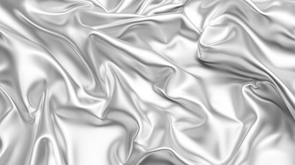 Obraz premium Shimmering silver texture with reflective surface and soft gradient lighting for an abstract effect.