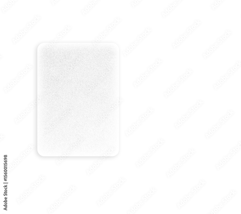 Poster abstract geometric shape square frosted glass on white gradient rectangle isolated on transparent ba