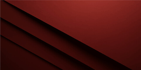 Obraz premium Elegant red and black paper fold background with layered geometry and bold structure