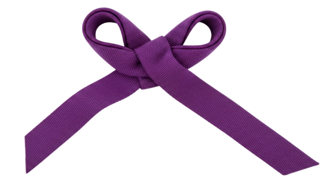 Isolated Violet Ribbon