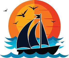 This collection of black and white images depicts maritime-related elements, including ships, anchors, compasses, and a ship's wheel, some with 