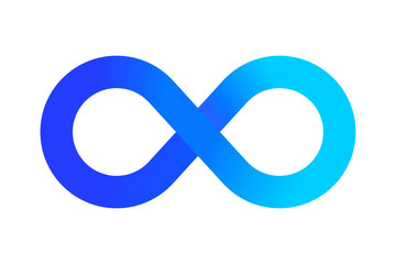Modern Blue Infinity Logo Symbol