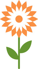 flower icon set vector illustrations