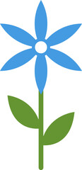 flower icon set vector illustrations