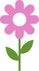 flower icon set vector illustrations