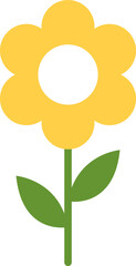 flower icon set vector illustrations