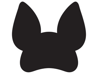 CARTOON DOG EAR SILHOUETTE