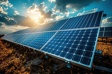 Solar panel on the roof of a private house, renewable alternative technology green energy.
