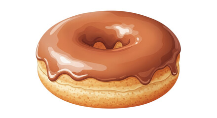 Isolated chocolate donut