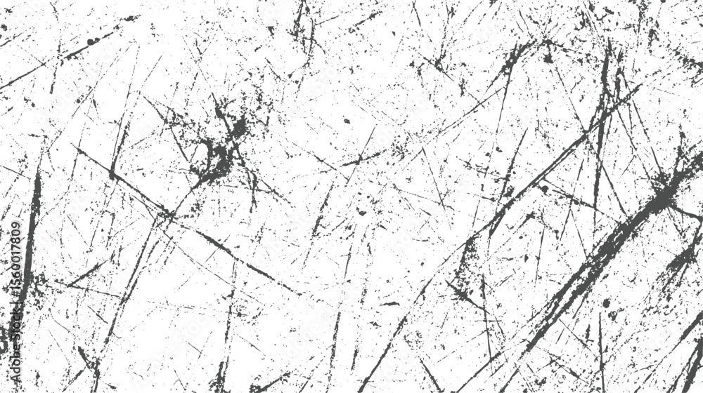 Poster white background with grunge diagonal scratch texture. faded etched lines create rough distressed ae