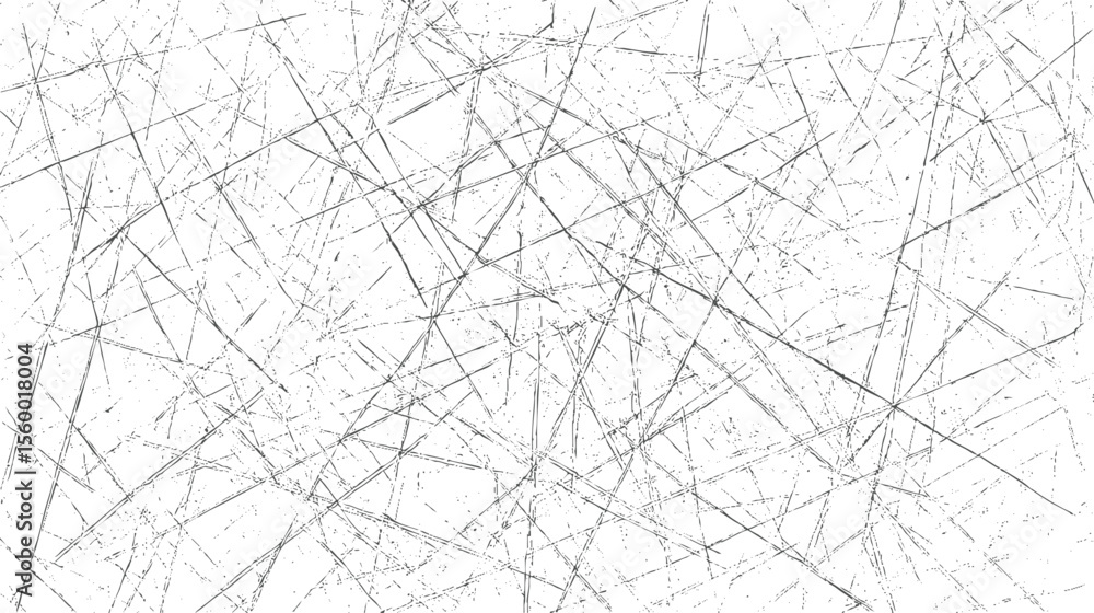 Poster chaotic white scratch texture with intersecting lines. high contrast abstract background. ideal grun