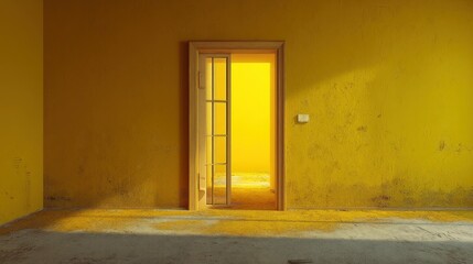 Realistic stock photo of 'harsh environment' scene using yellows tones, conveying a bold mood, tailored for Design studios.