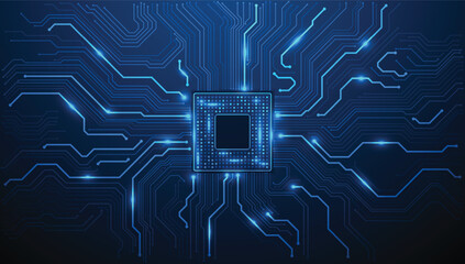 Circuit board. Technology background. Central Computer Processors CPU concept. Motherboard digital chip.