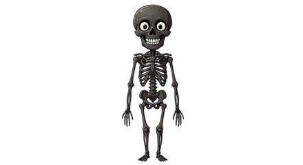Isolated Cartoon Skeleton